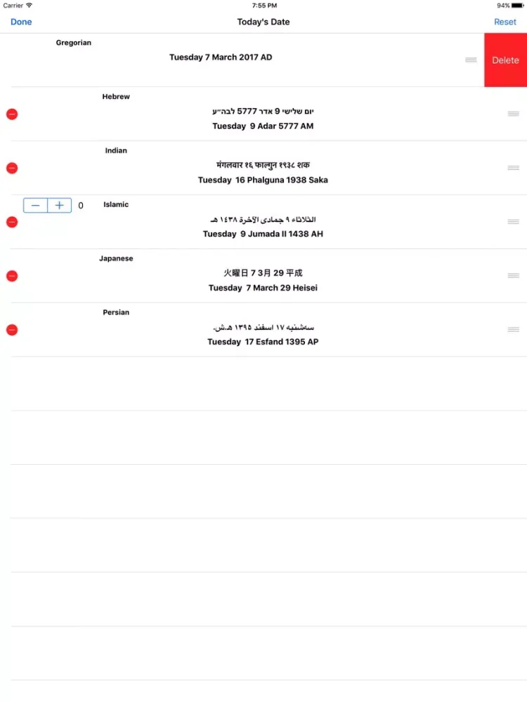 Capturas de pantalla de TheDay iPad 
