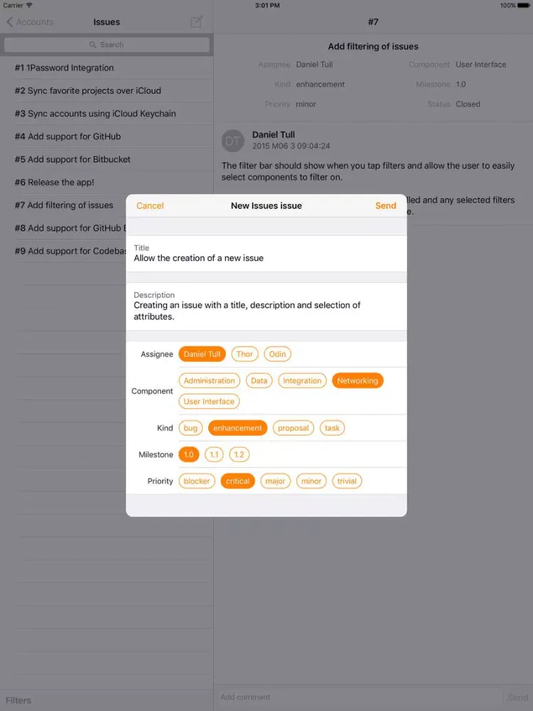 Issues Pro iPad 应用截图