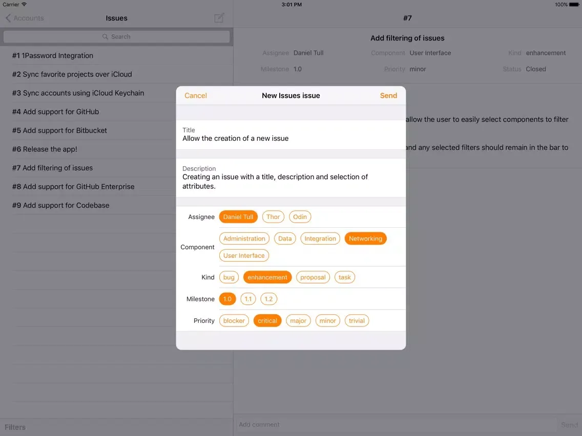 Issues Pro iPad 应用截图