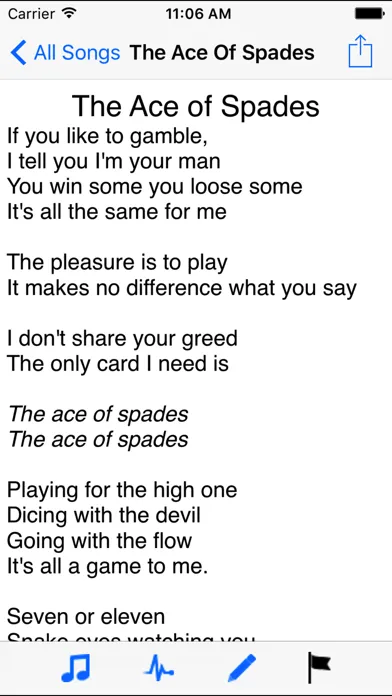 Screenshot di My Lyric Book
