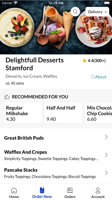 Ảnh chụp màn hình của Delightfull Desserts Stamford