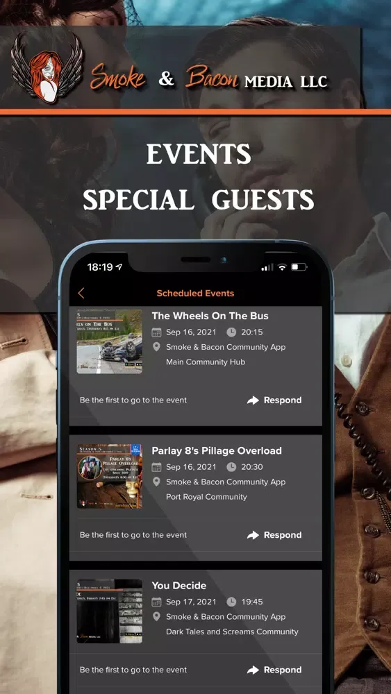 Smoke & Bacon Social Media App স্ক্রিনশট