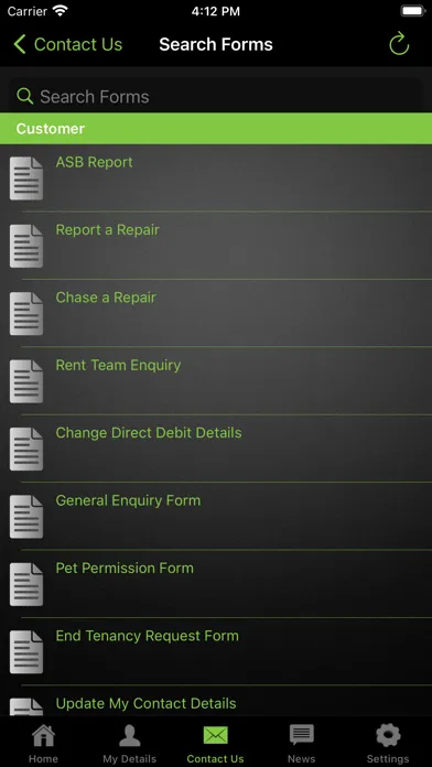 Arcon Customer App Screenshots