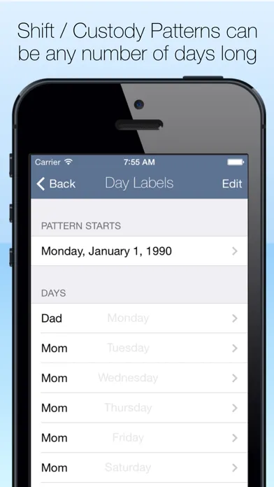 Shared Calendar Screenshots