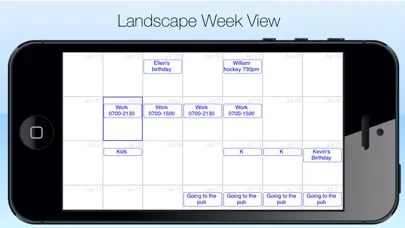 Shared Calendar Screenshots