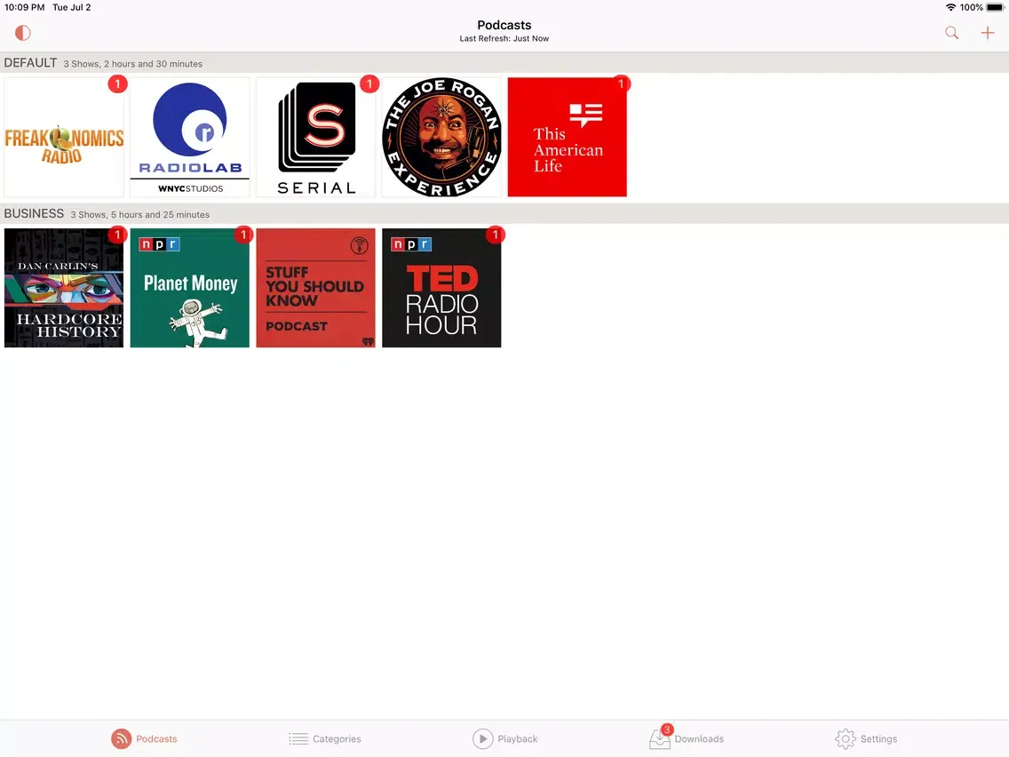 ภาพหน้าจอของ RSSRadio (Premium) iPad 
