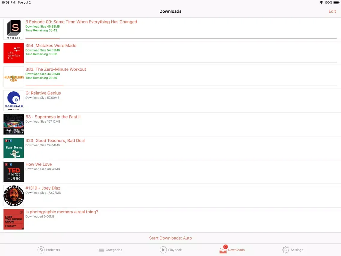 ภาพหน้าจอของ RSSRadio (Premium) iPad 