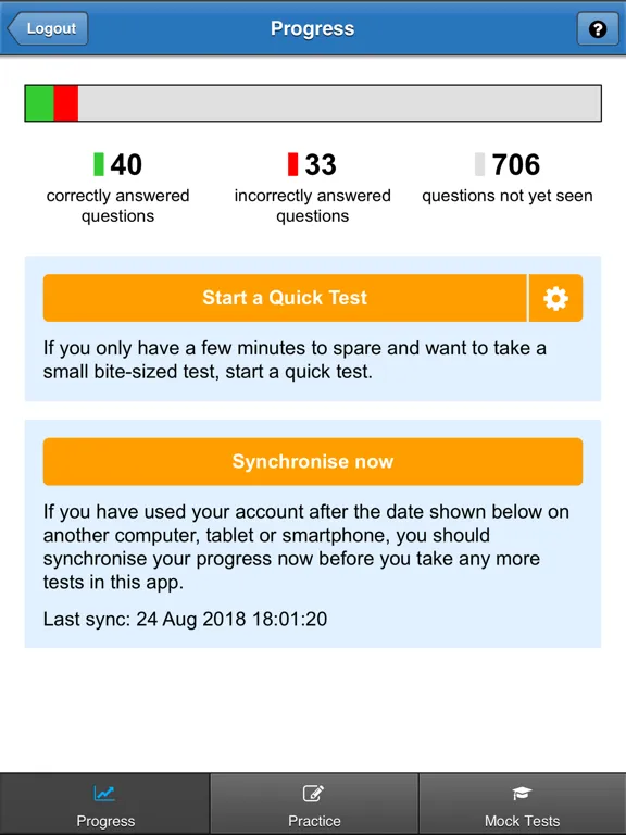 ADI Driving Theory Test 2019 iPad 应用截图