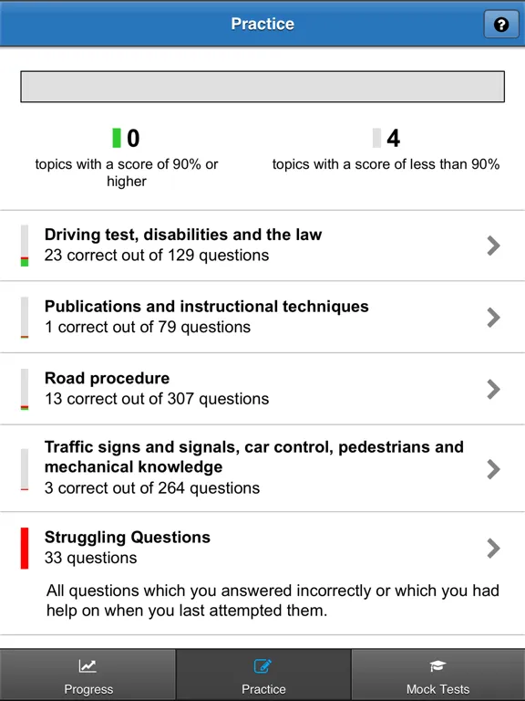 ADI Driving Theory Test 2019 iPad 应用截图
