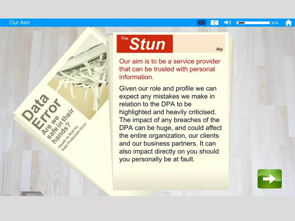 Data Protection iPad 應用截圖