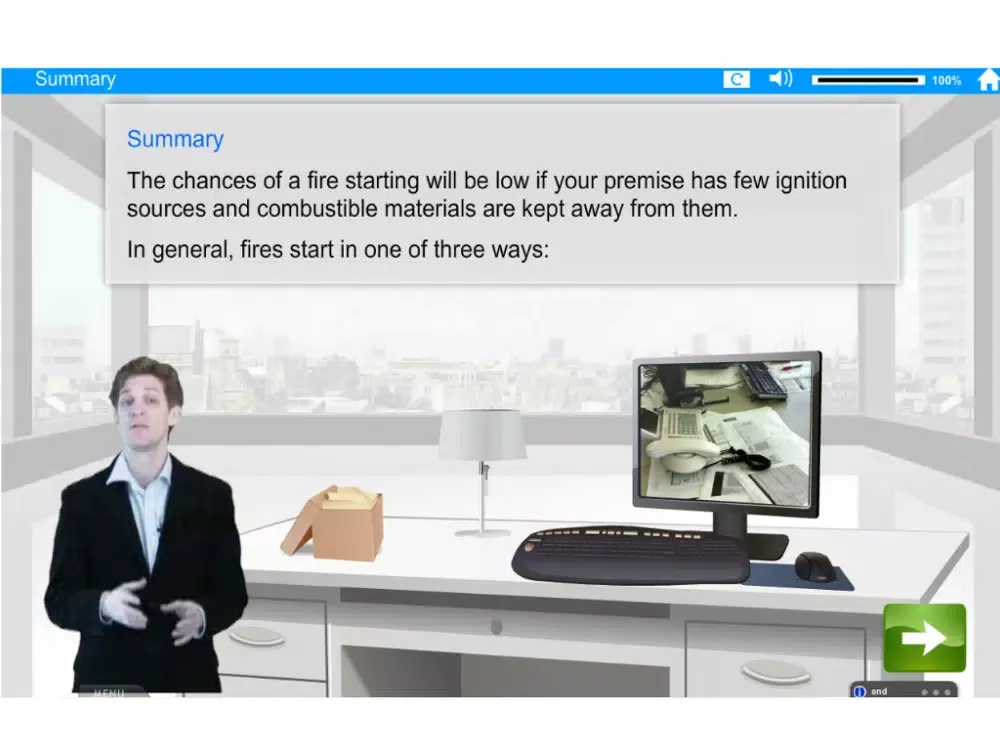 Zrzuty ekranu Fire Safety e-Learning Pro iPad 