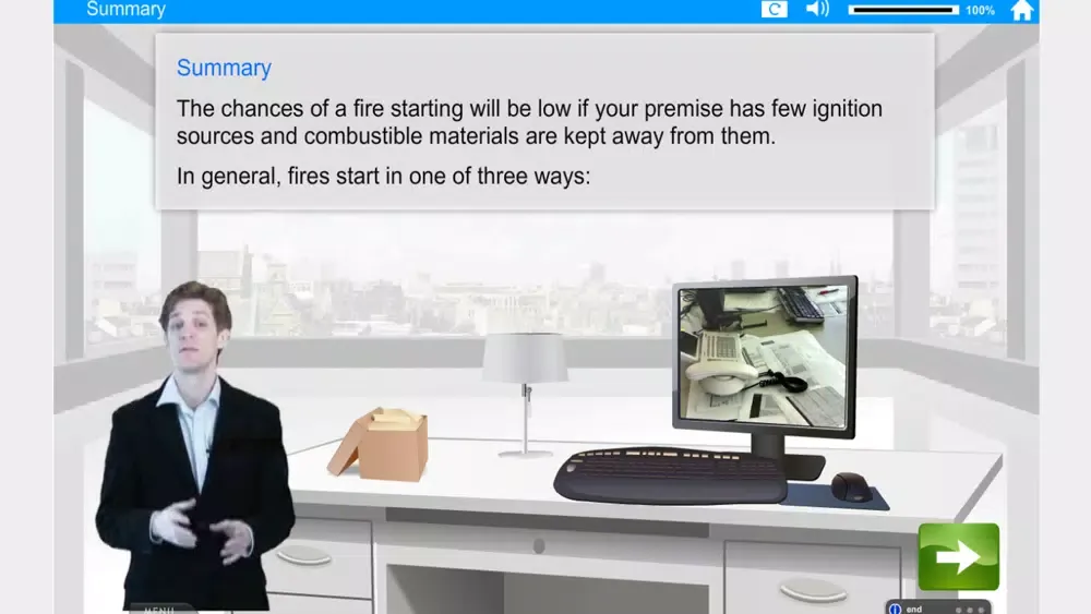 Zrzuty ekranu Fire Safety e-Learning Pro