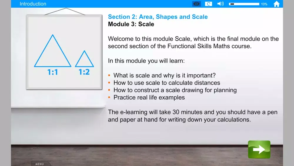 Functional Skills Maths Scale Screenshots