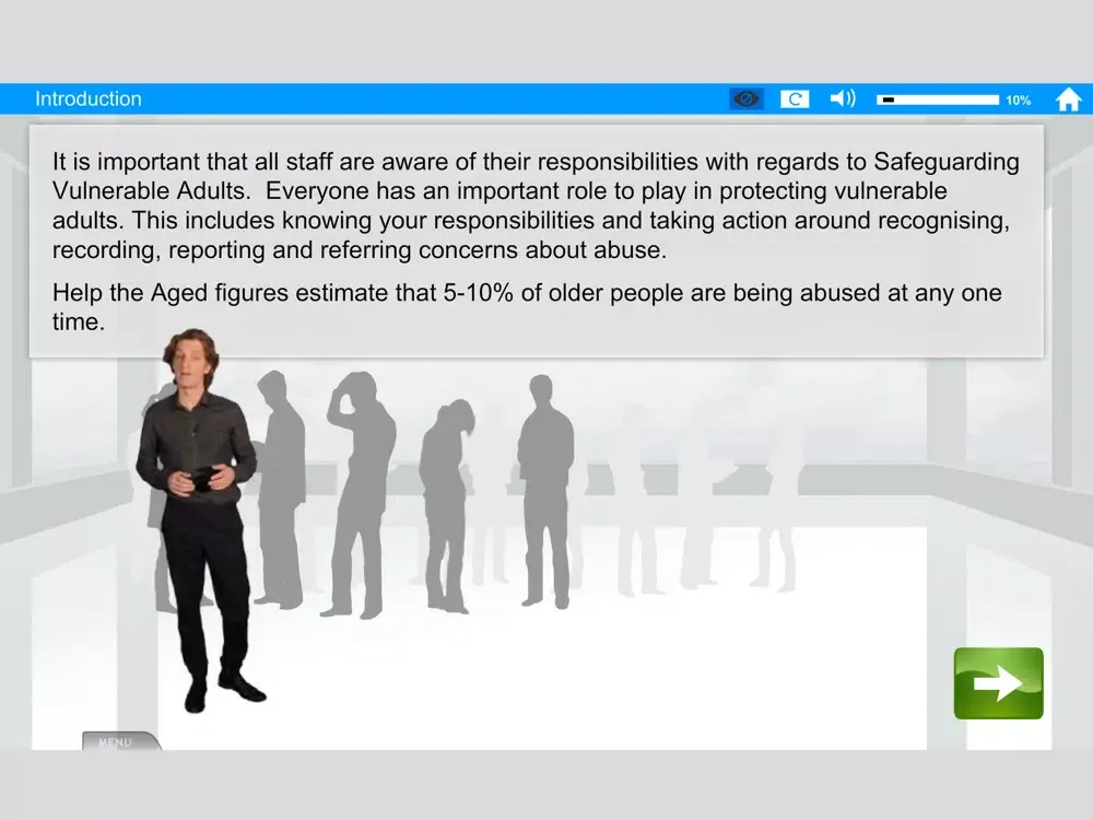 Ảnh chụp màn hình của Safeguarding Adults iPad 