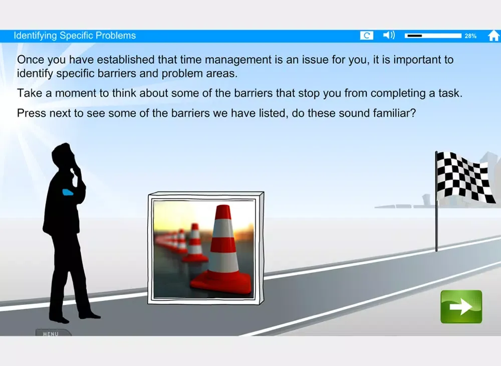 Capturas de tela do Time Management iPad 