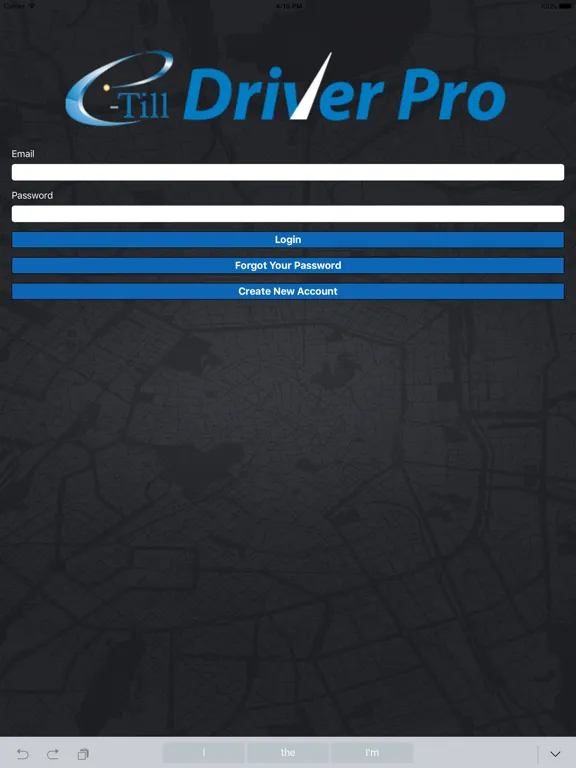 E-Till Driver Pro iPad 应用截图