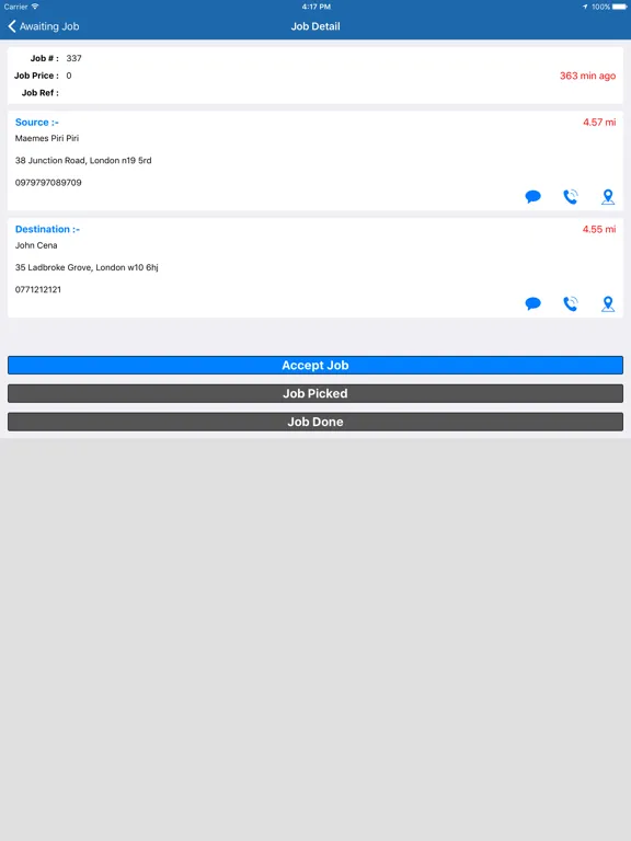 E-Till Driver Pro iPad 应用截图