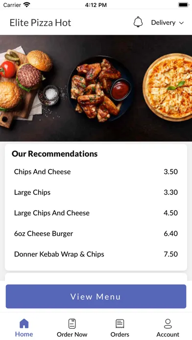 Elite Pizza Hot. 스크린샷