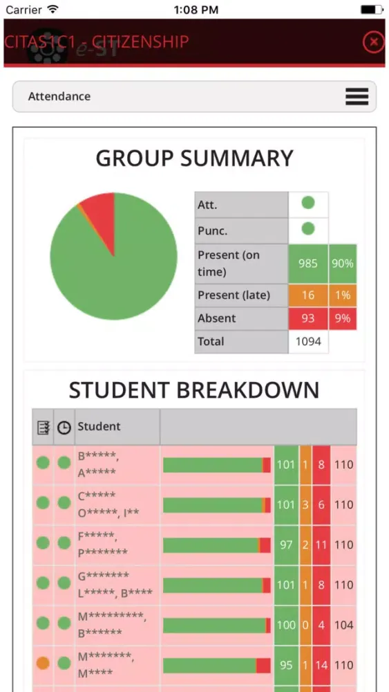 e-StudentTracker应用截图