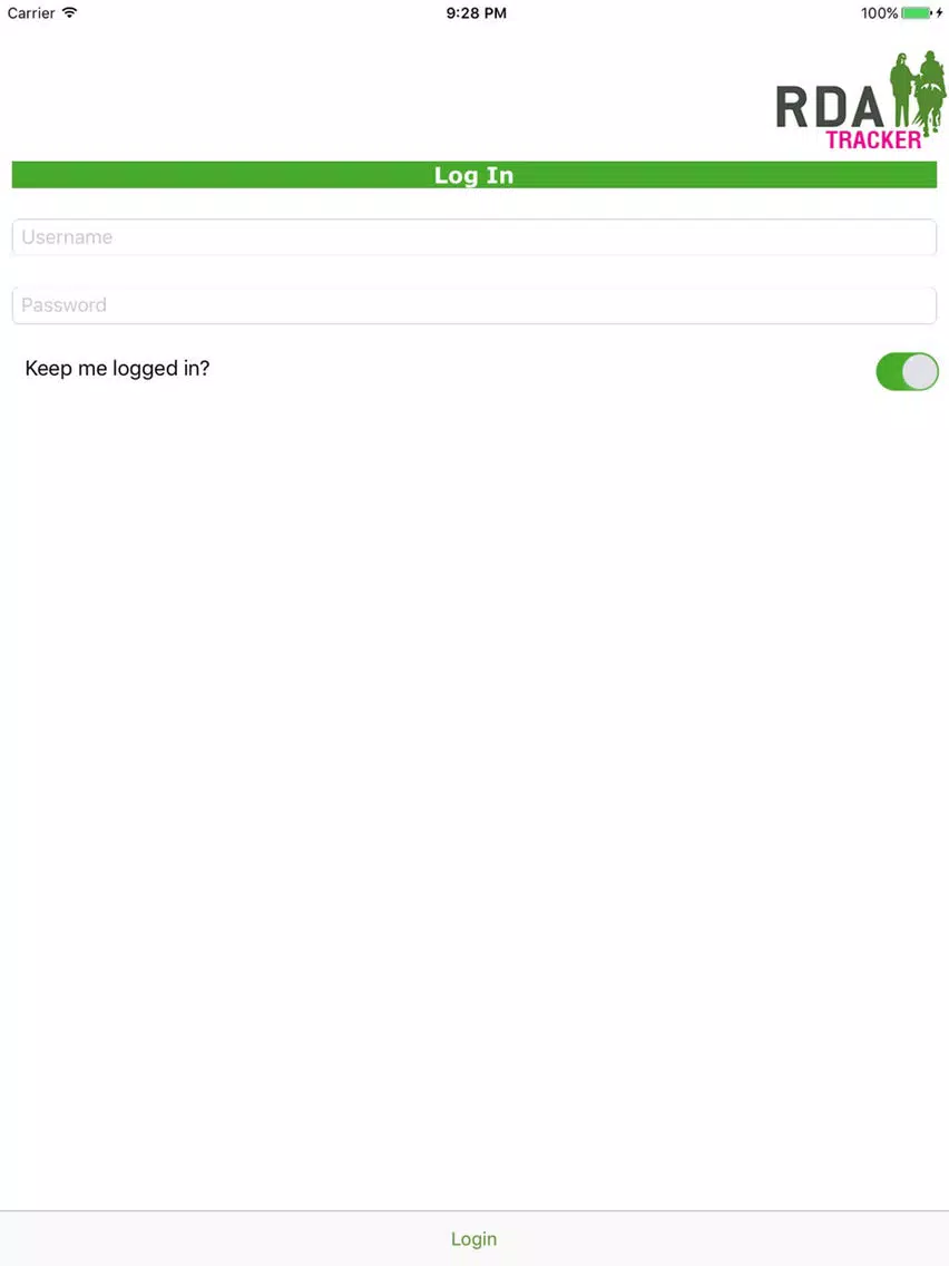RDA Tracker iPad  스크린샷