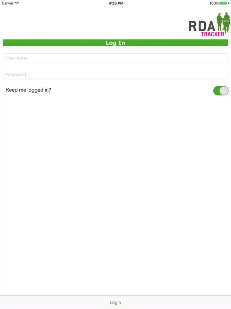 RDA Tracker iPad  스크린샷