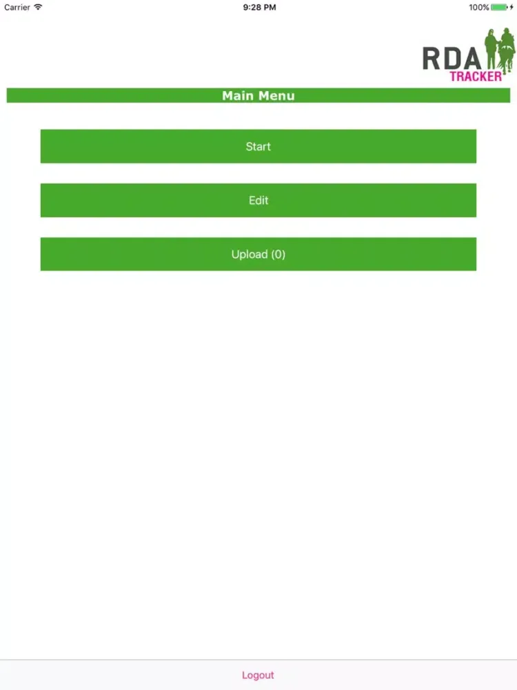 RDA Tracker iPad  스크린샷