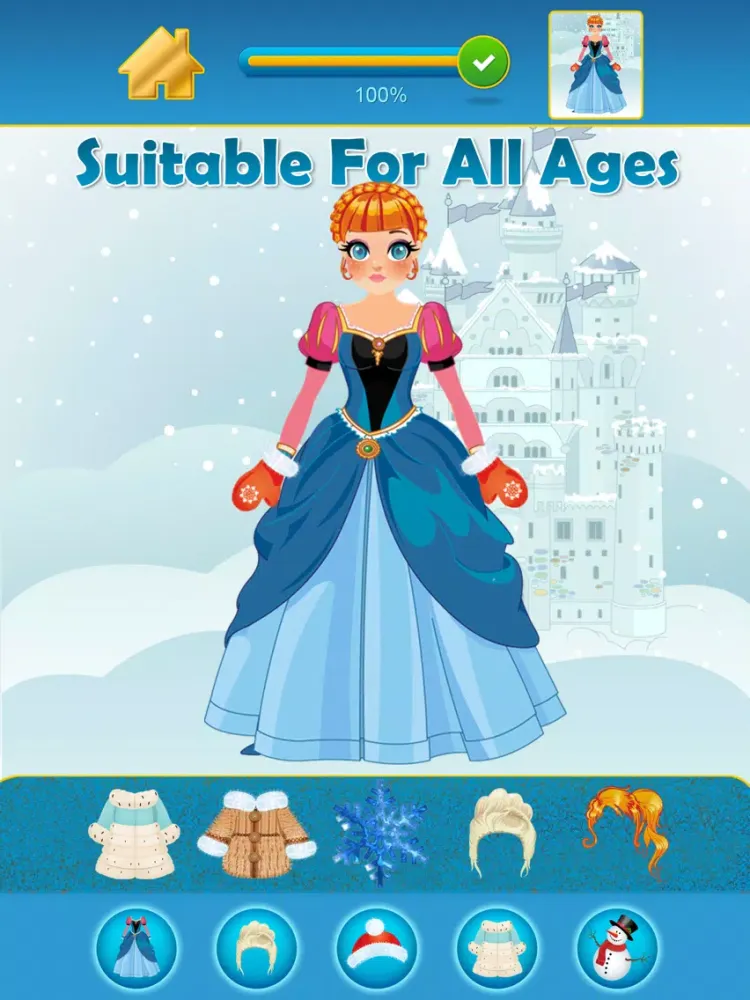 My Pretty Little Snow Princess Copy & Draw Game - Virtual World of Royal Beauty BFF Dress Up Club Edition - Free App iPad  Ekran Görüntüleri