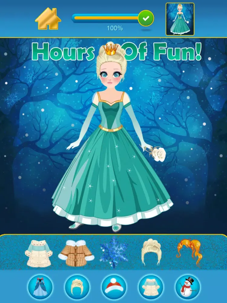 My Pretty Little Snow Princess Copy & Draw Game - Virtual World of Royal Beauty BFF Dress Up Club Edition - Free App iPad  Ekran Görüntüleri