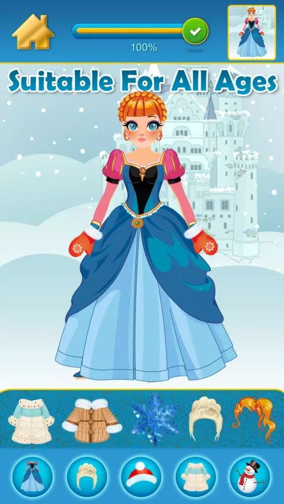 My Pretty Little Snow Princess Copy & Draw Game - Virtual World of Royal Beauty BFF Dress Up Club Edition - Free App Ekran Görüntüleri