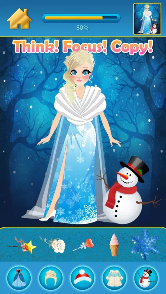 My Pretty Little Snow Princess Copy & Draw Game - Virtual World of Royal Beauty BFF Dress Up Club Edition - Free App Ekran Görüntüleri
