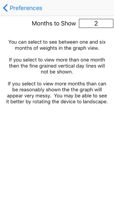 Weight Monitor Screenshots