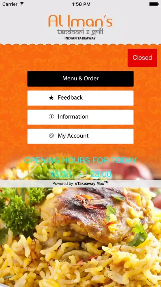 Скриншоты Alimans Indian Takeaway