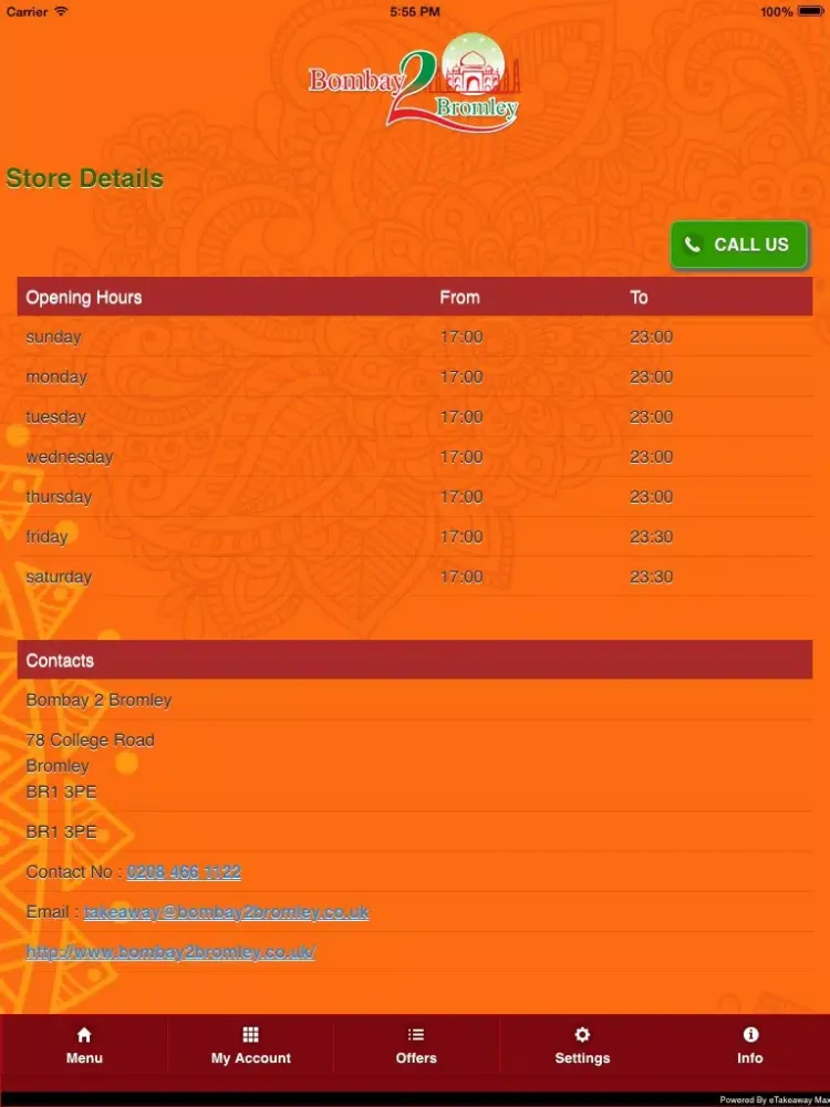 Скриншоты Bombay 2 Bromley iPad 