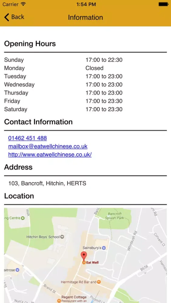 Eat Well Hitchin Screenshots