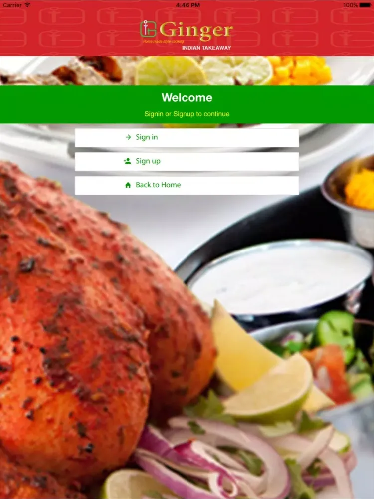 Screenshot di Ginger Indian Takeaway iPad 