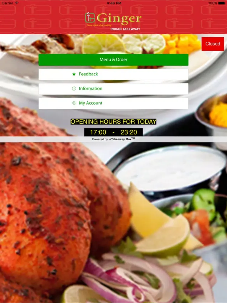 Screenshot di Ginger Indian Takeaway iPad 