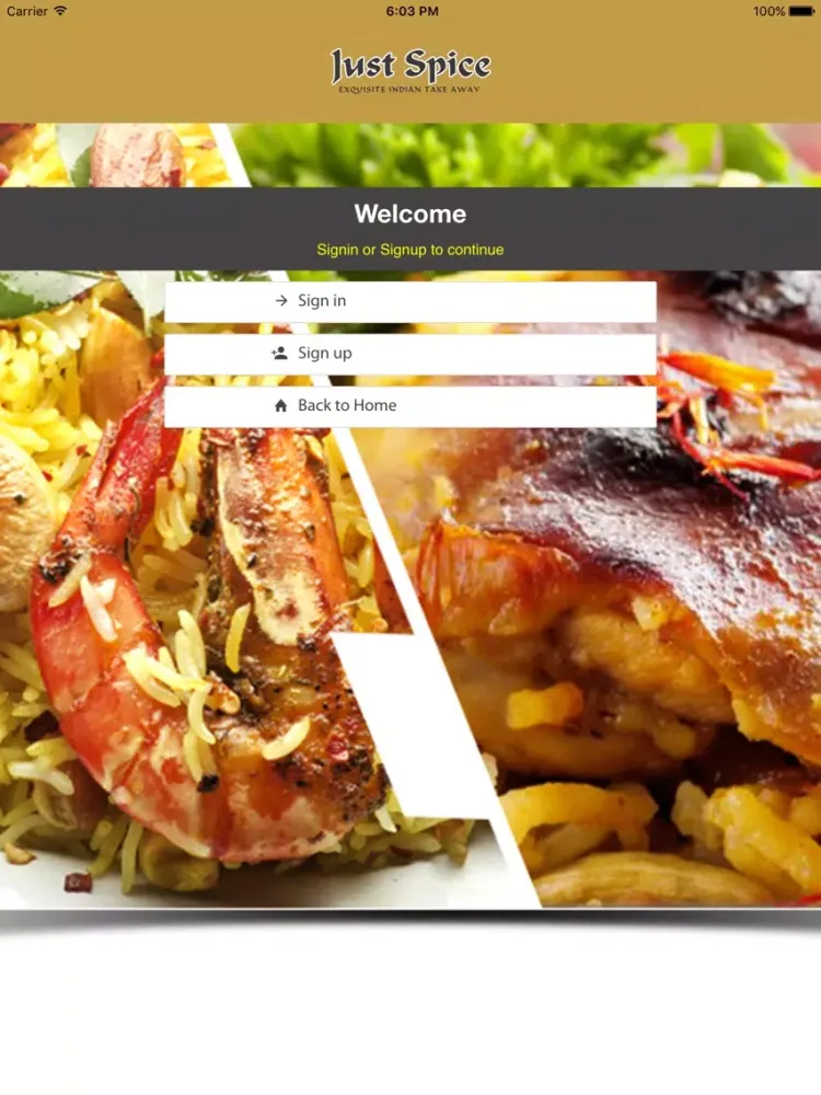 Just Spice Takeaway iPad  سکرین شاٹس