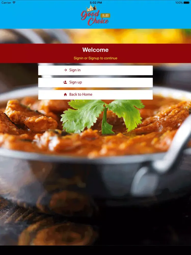 Good Choice Chinese Takeaway iPad  Screenshots