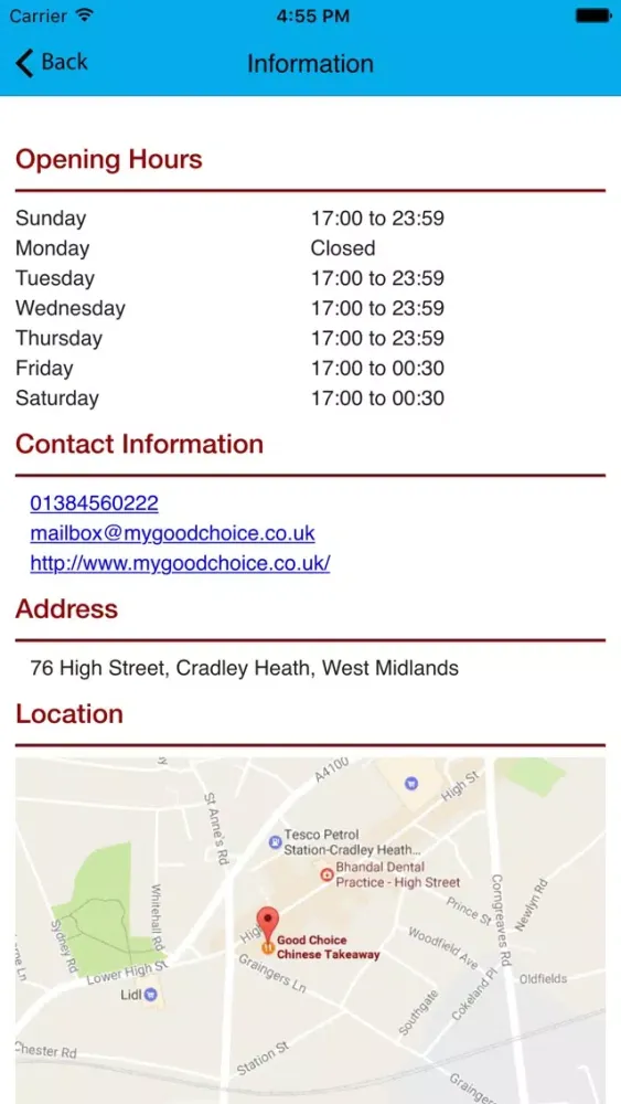 Good Choice Chinese Takeaway Screenshots