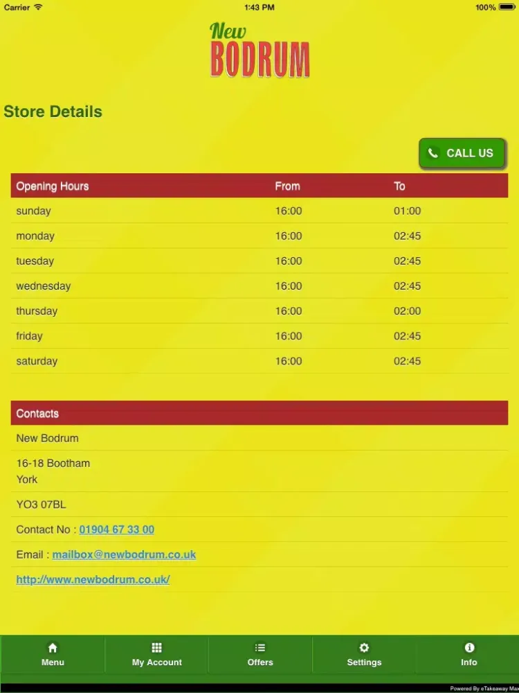 New Bodrum York iPad  स्क्रीनशॉट