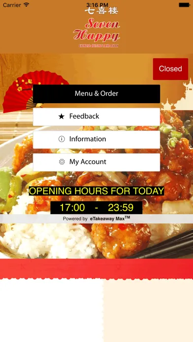Seven Happy Chinese Takeaway应用截图