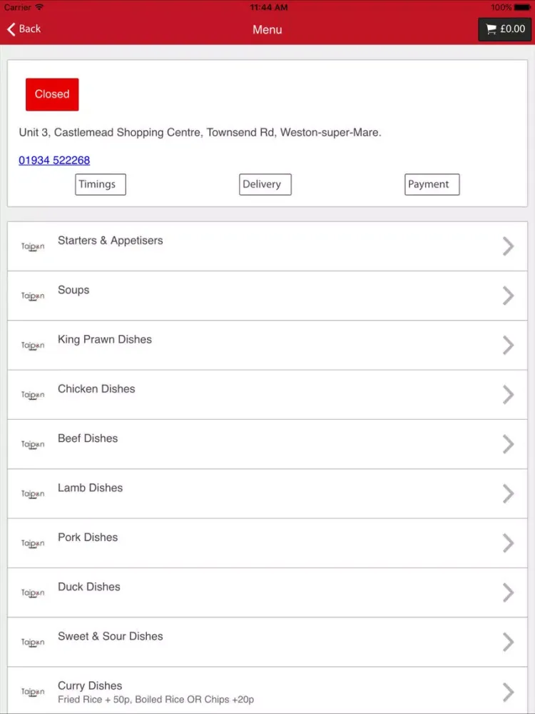 Tai Pan Takeaway iPad  স্ক্রিনশট