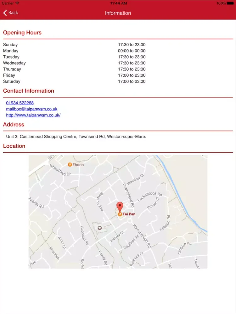 Tai Pan Takeaway iPad  স্ক্রিনশট