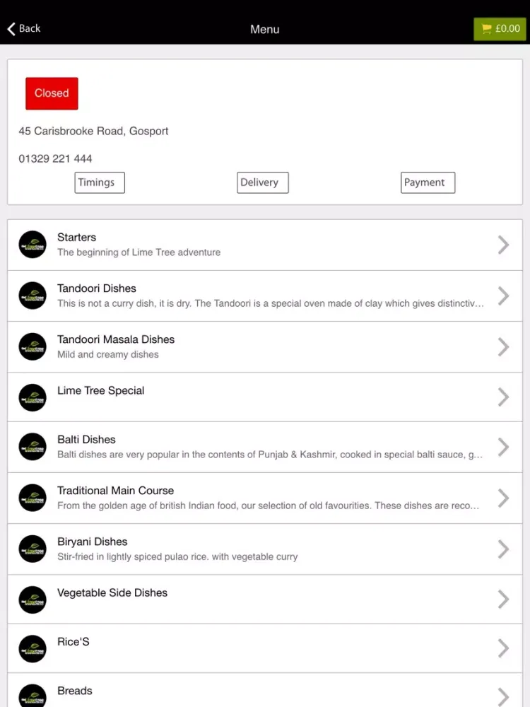 Capturas de pantalla de The Lime Tree Gosport iPad 