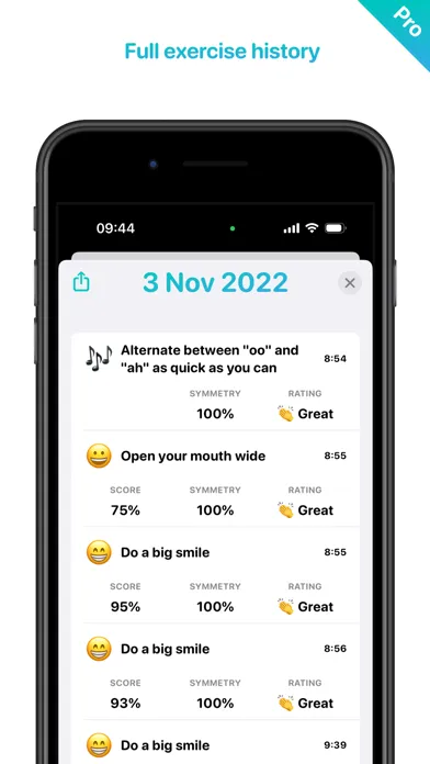 face2face - Facial Exercises Screenshots
