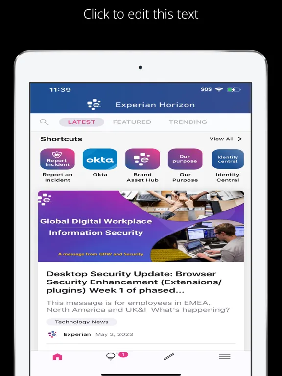 صور Experian Horizon iPad 