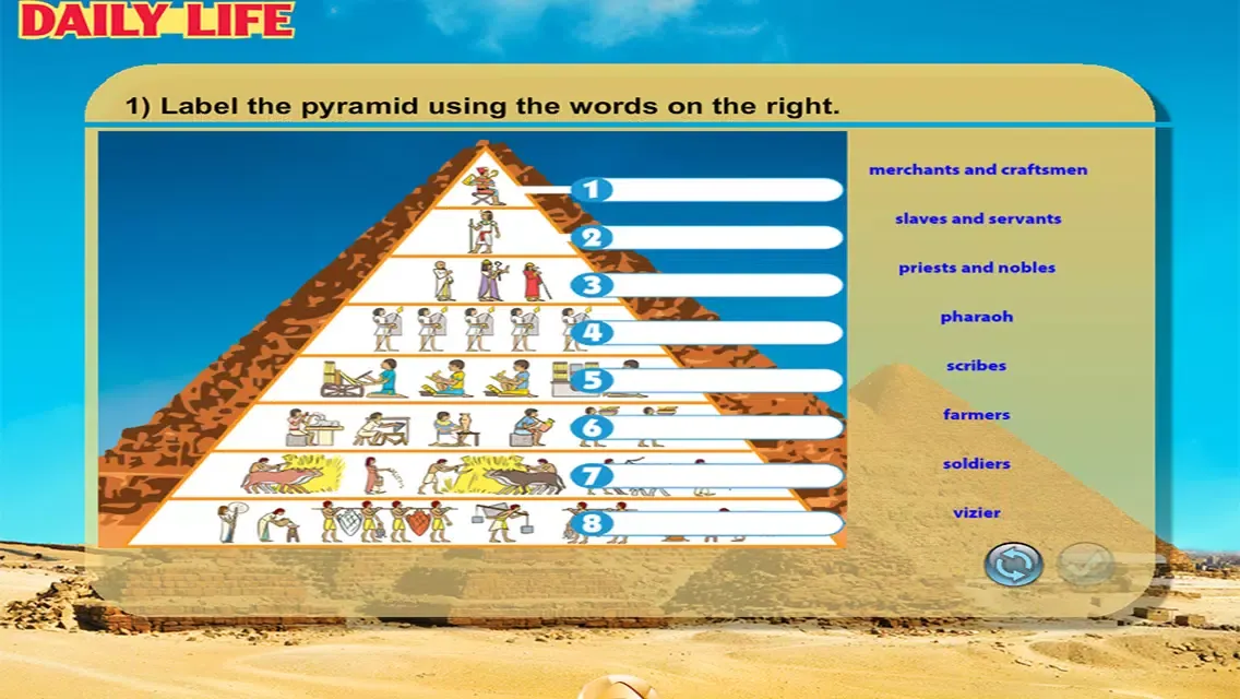 Tangkapan layar Ancient Egypt - CLIL Reader