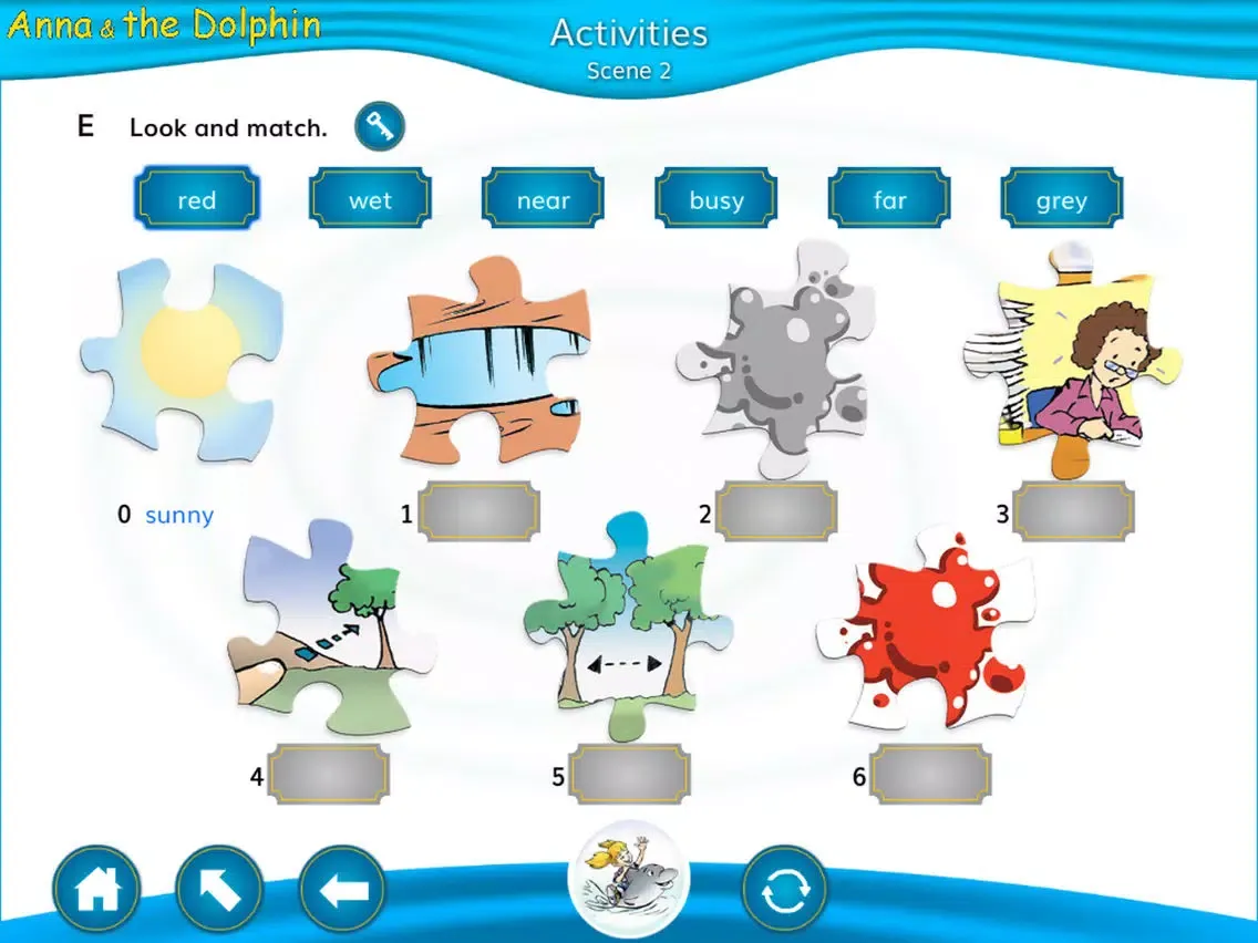 Tangkapan layar Anna and the Dolphin - Storytime Reader iPad 