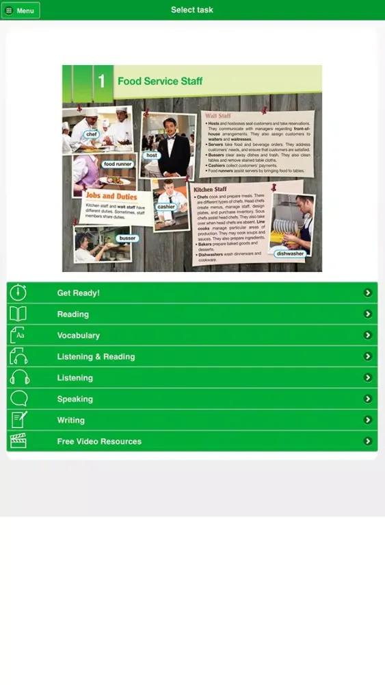 Career Paths - Food Service Industries應用截圖