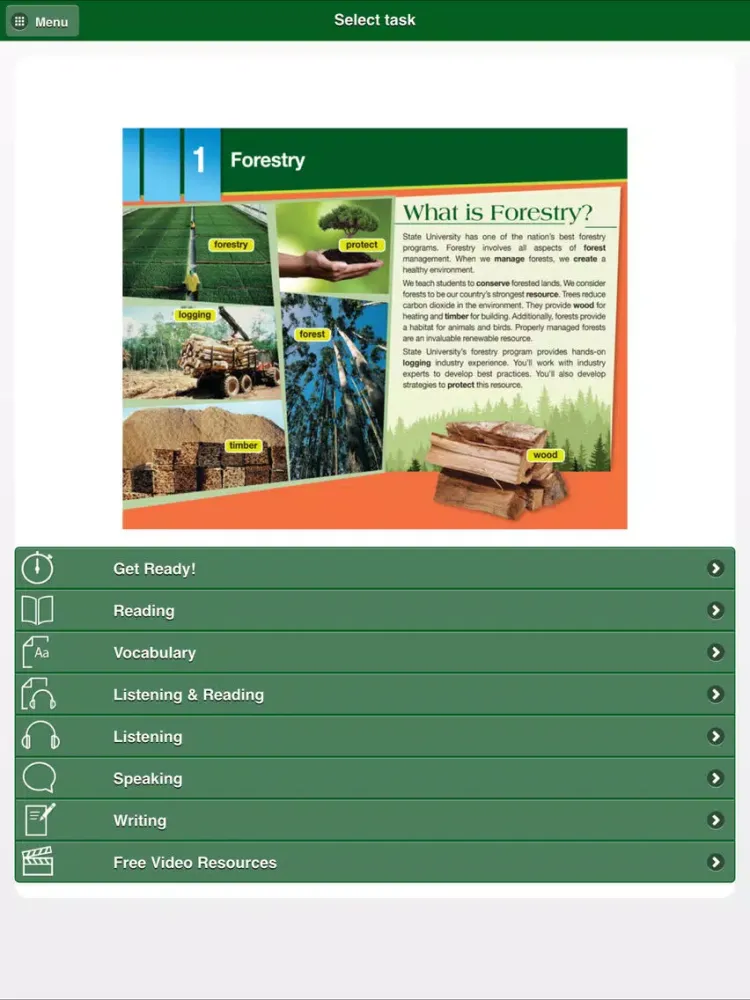 Career Paths - Natural Resources I : Forestry iPad  Screenshots